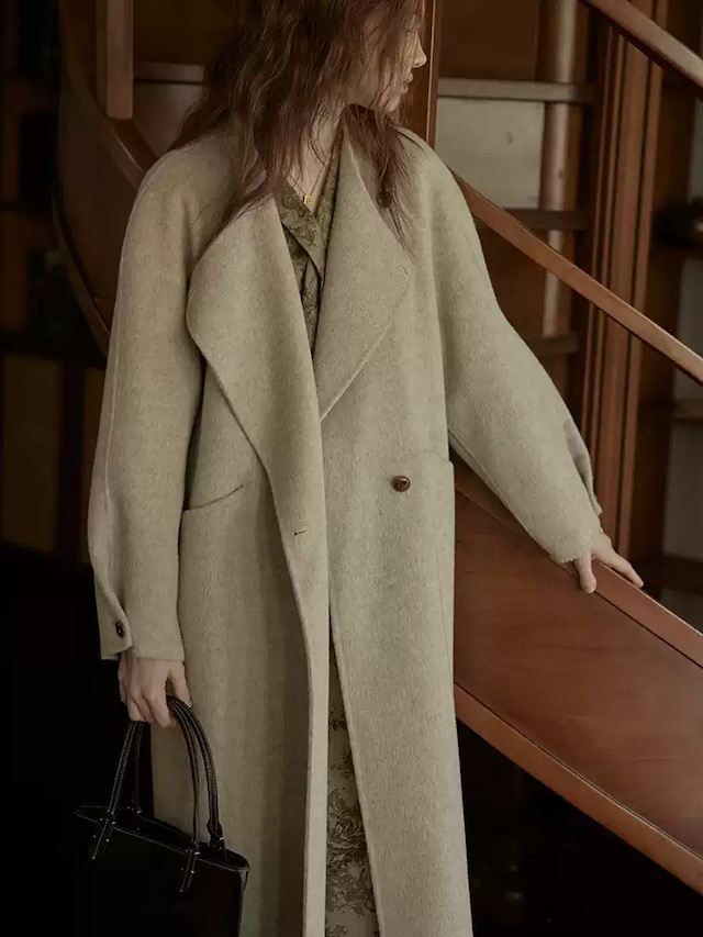 【M0069】Wool Midi Coat / 2color