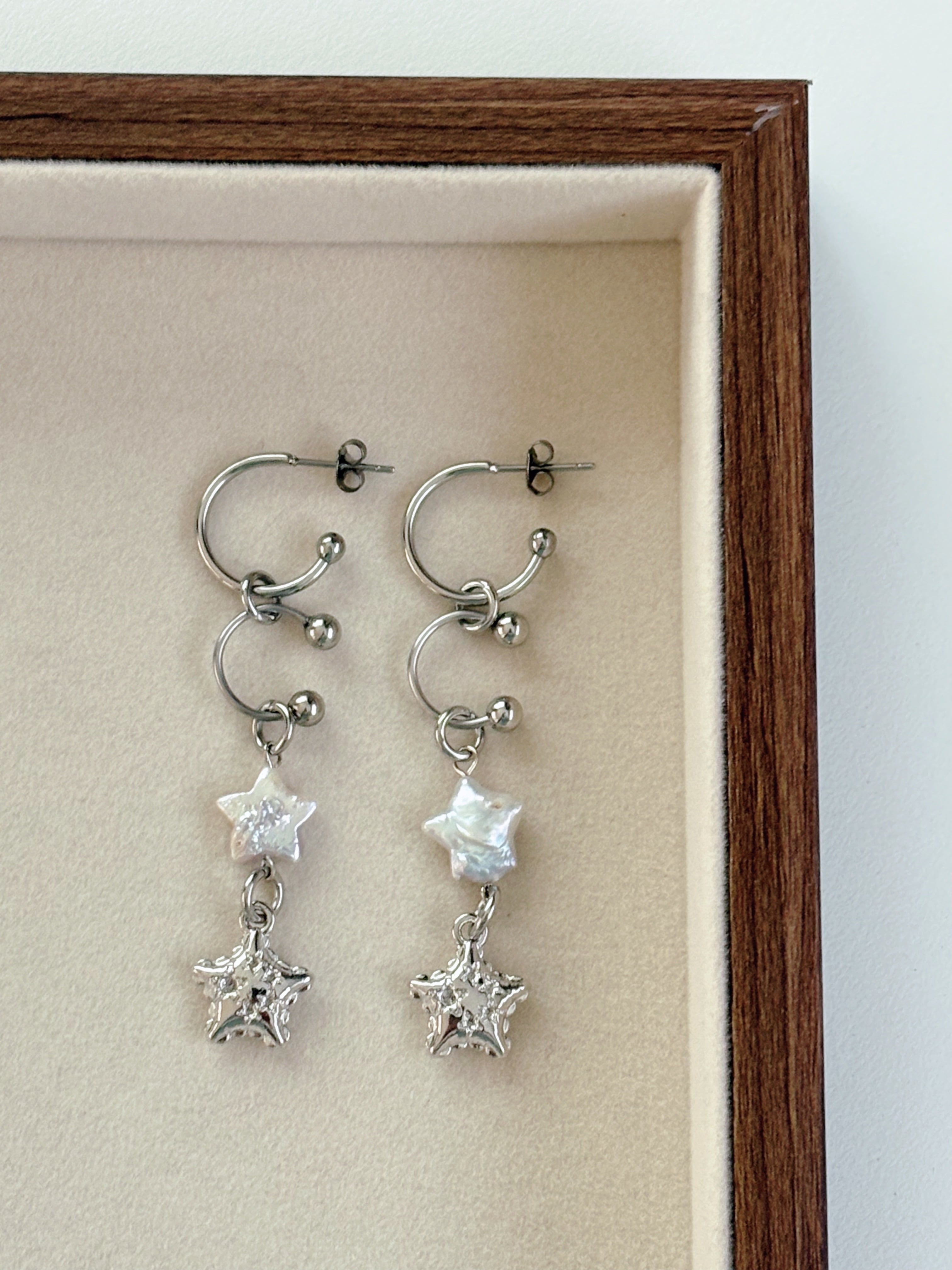 natural fresh pearl pierce