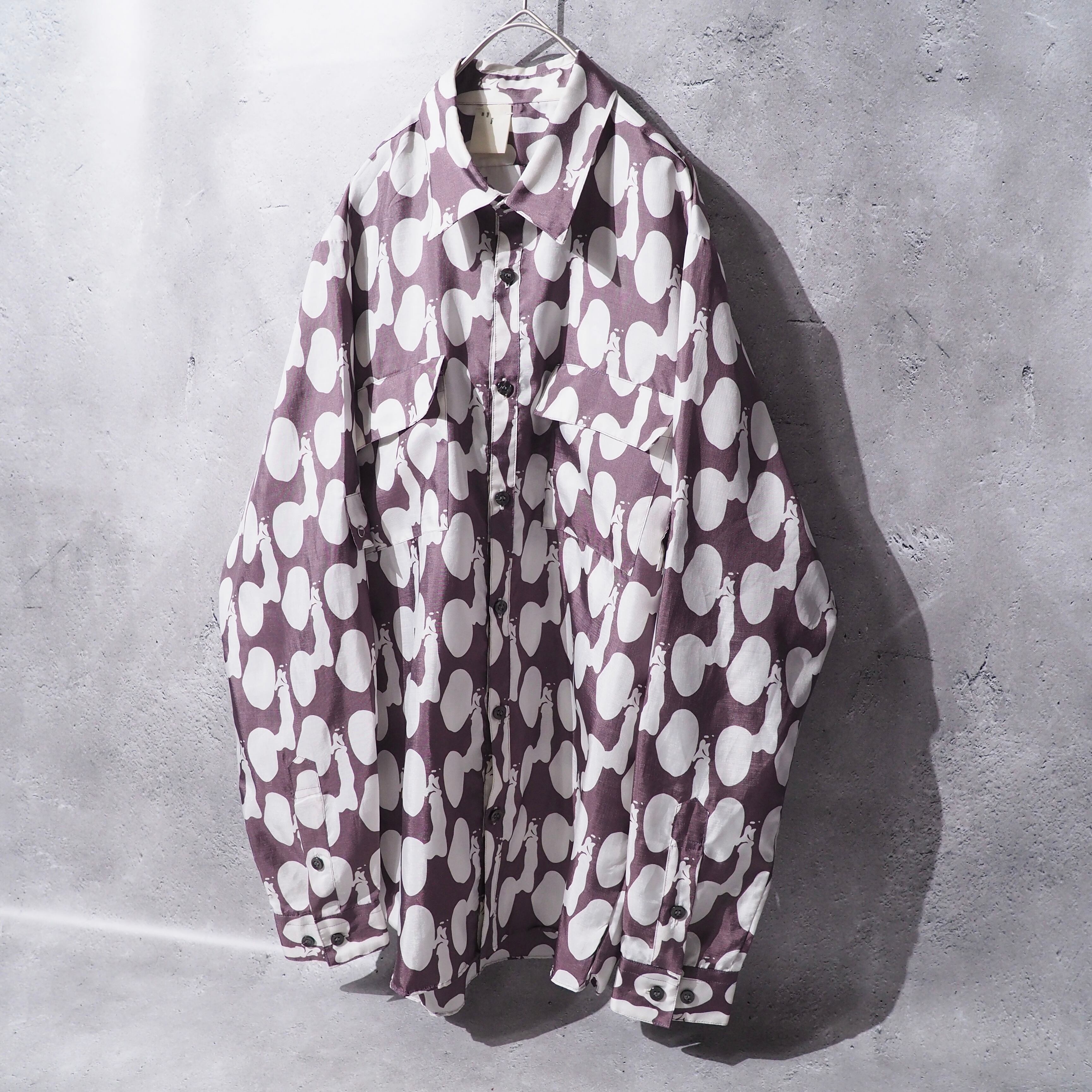 ” N.HOOLYWOOD ” Drop Dot all pattern Long sleeve shirt