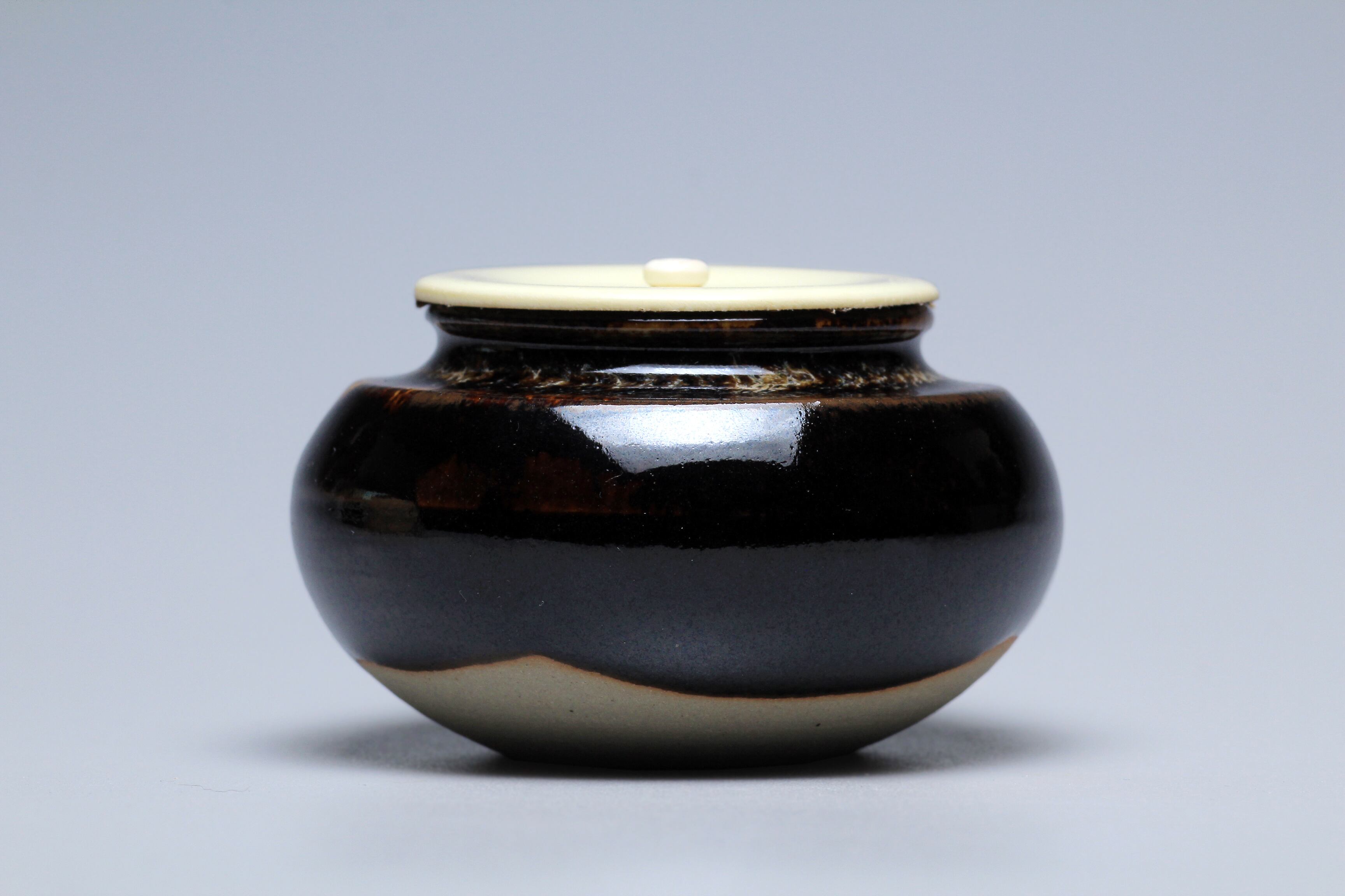 桶谷定一 大海茶入 共箱 茶入れ 古美術品 骨董品 | 正一 古美術