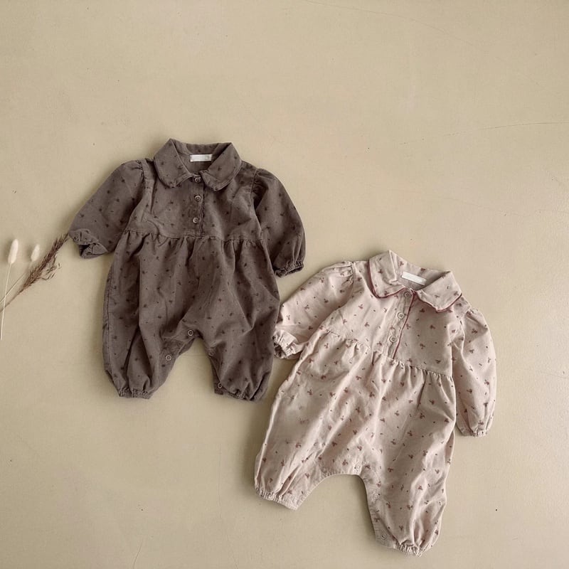 【BABY】可愛い花柄オールインワン