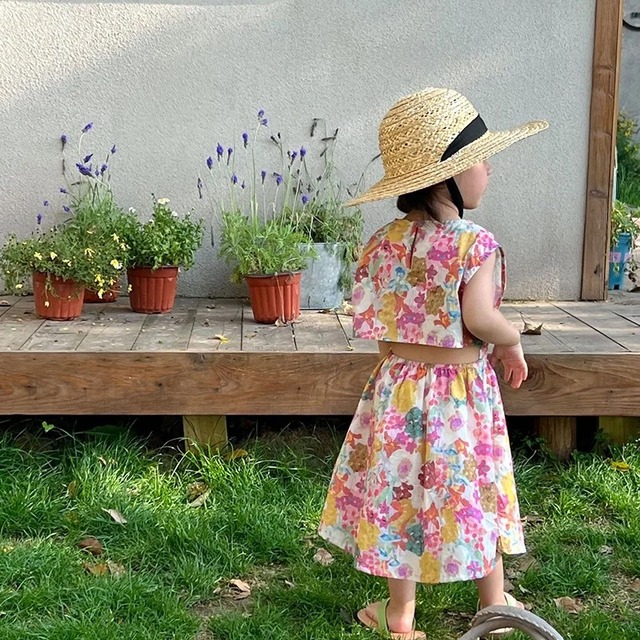 【取寄】男女で花柄のお揃いができちゃう!鮮やかなカラーが夏らしく目を惹く花柄シリーズ