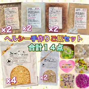 ヘルシー手作りご飯セット　シニア　ダイエット　アレルギー　健康　長生きご飯　手作りフード　魚　鶏　じゃがいも　肥満　関節　腸活