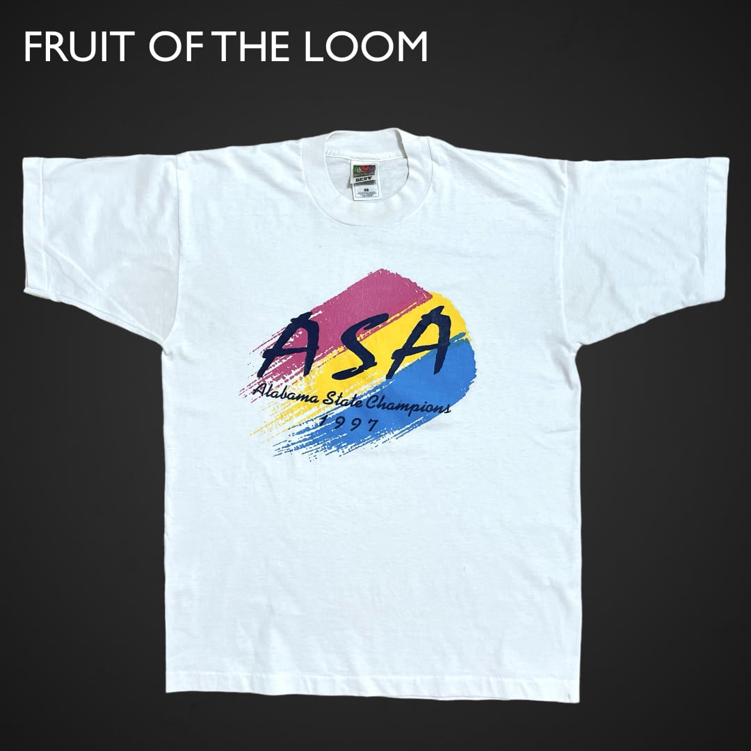 【FRUIT OF THE LOOM】90s USA素材 Tシャツ カレッジ アラバマ