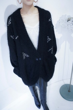 black mohair cardigan