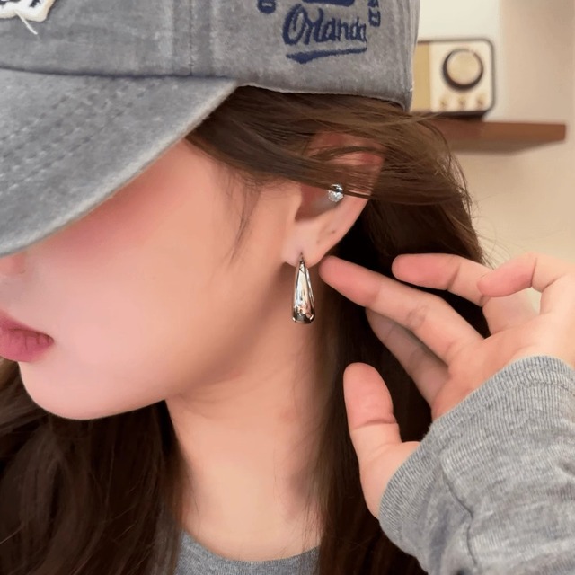 S925銀製ピアス ムーンシャドウジュエリー 상급