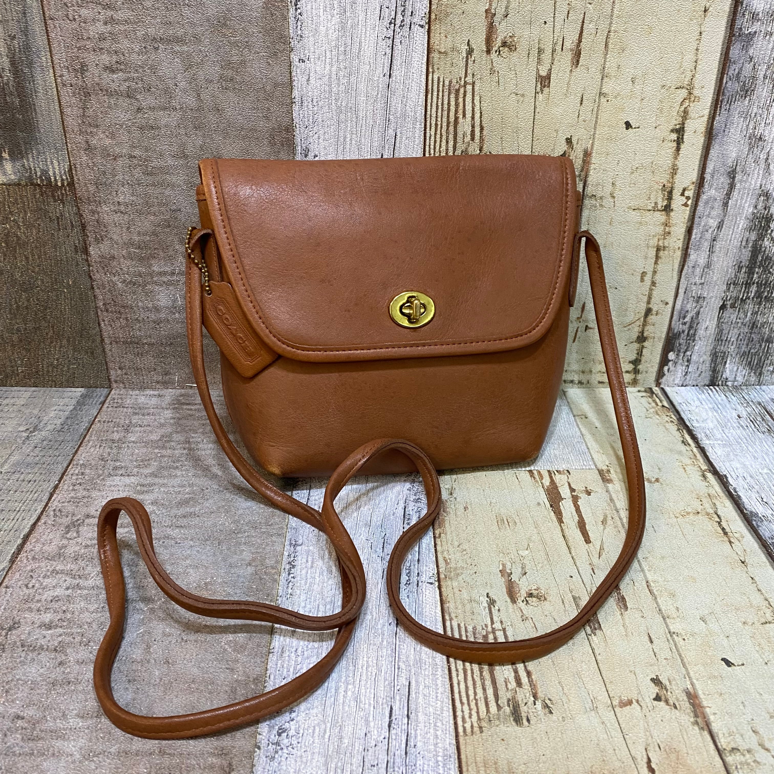 0214 Old COACH オールドコーチ Leather Shoulder Bag レザー ...