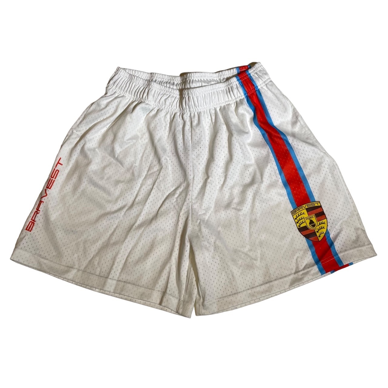 Bravest Studios Racing Shorts Cream