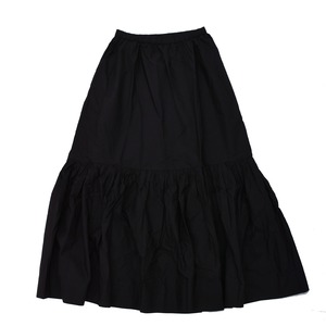 【GANNI】Cotton Poplin Maxi Flounce Skirt