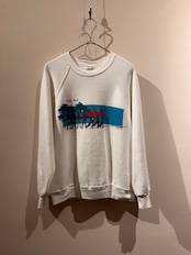 【USA製】Crazy Shirts クレイジーシャツ ゴルフプリント スウェット トレーナー M ホワイト ラグランスリーブ