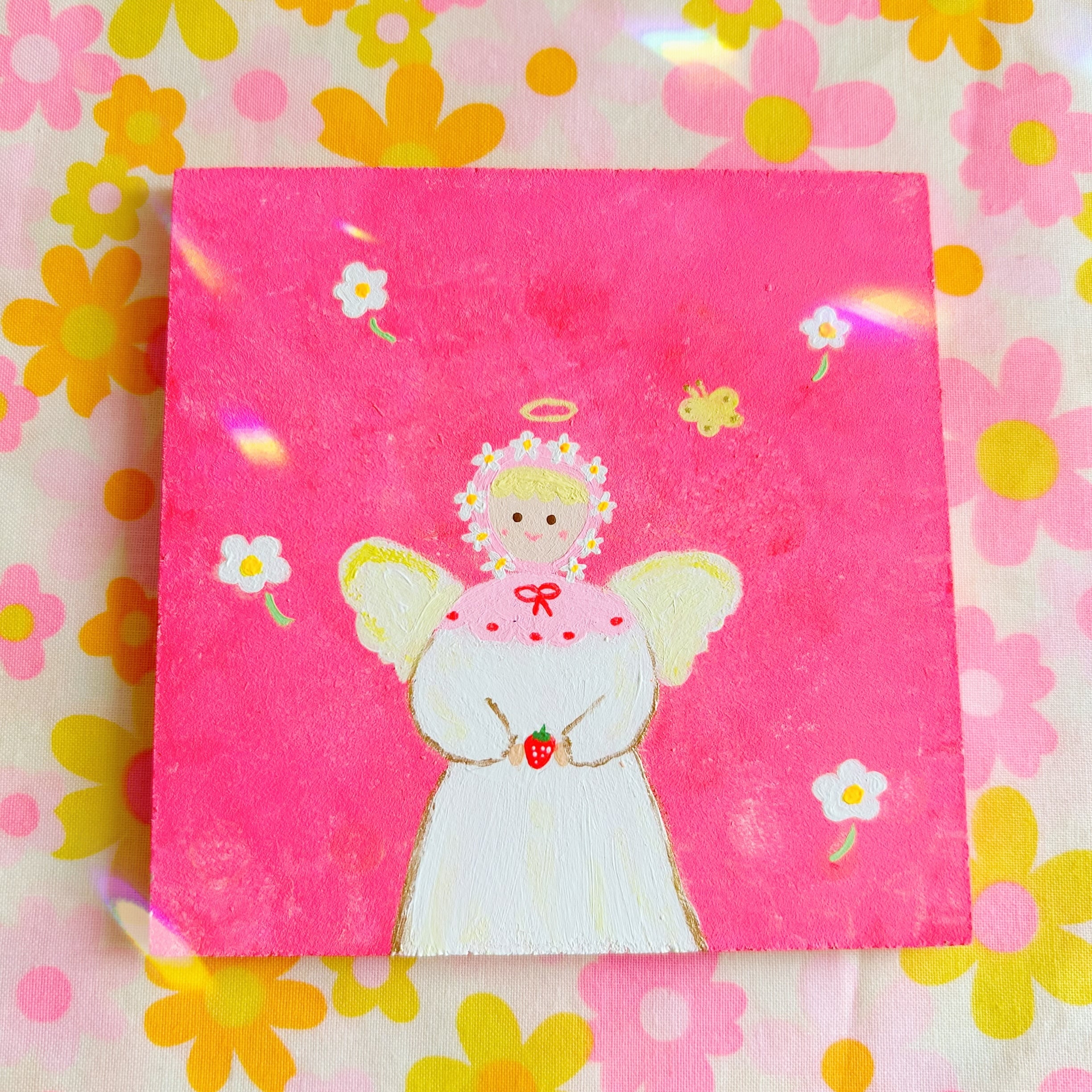 【天使と繋がるアート】恋するいちご天使