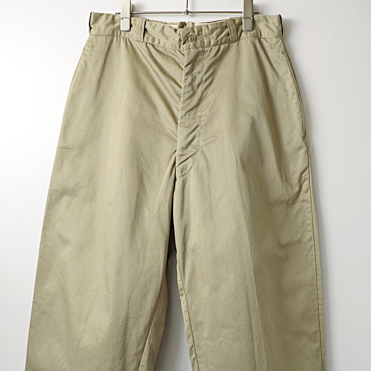 vintage 60s US.ARMY military chino trouser used | khaki select