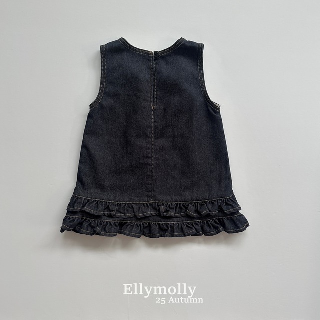 【 即納 】2025 秋新作ELLY MOLLY (エリ-モリ-)ツインフリルワンピース