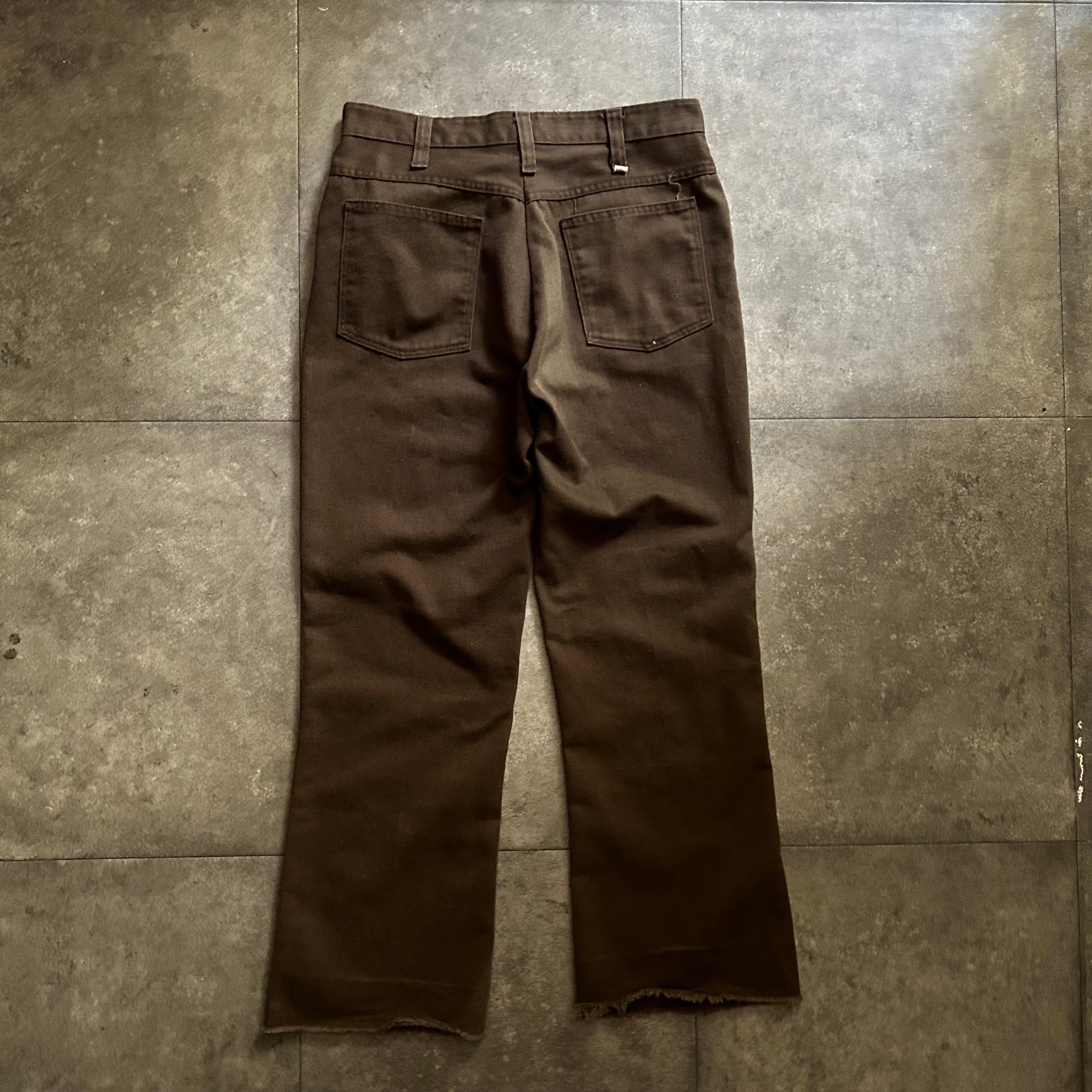 レア 80s dickies 有難 チビタグ ベロアパンツ