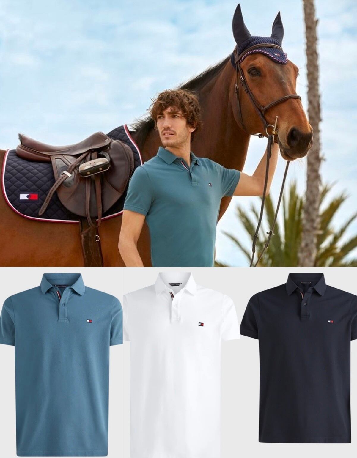 乗馬半袖トップス 