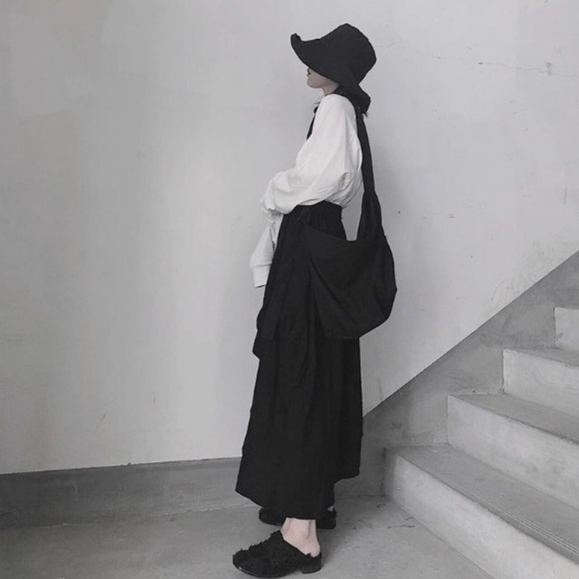 Simple canvas shoulder bag C0854