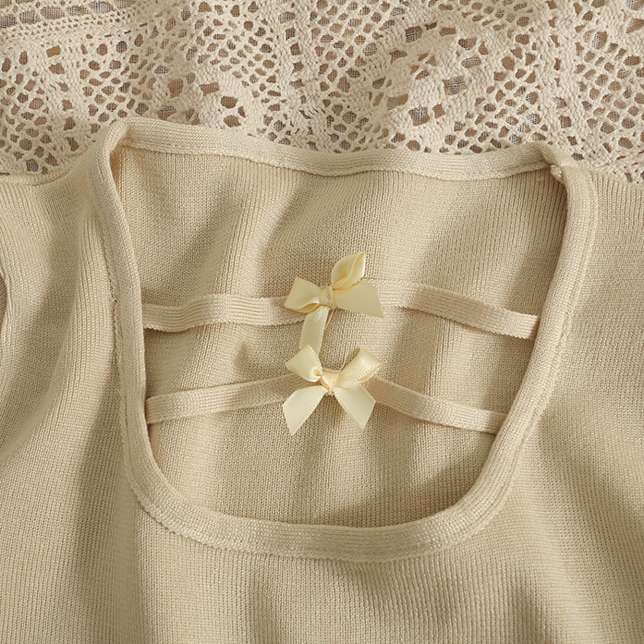 ツインリボンロングスリーブトップス LK1098