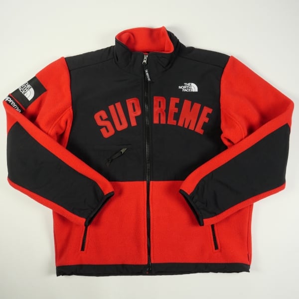 Mサイズ supreme fleece jacket red