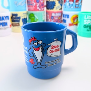 【 STACKING MUG /スタッキングマグ 】 Charlie the Tuna(チャーリー・ザ・ツナ)/ StarKist(スターキスト社) / プラカップ / MUG / ミルキーマグ / 積み重ねられるマグ〚アメリカン雑貨 アメトイ〛