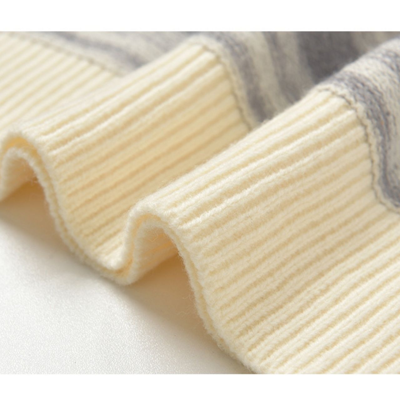 ルーズレトロボーダーニット　1047