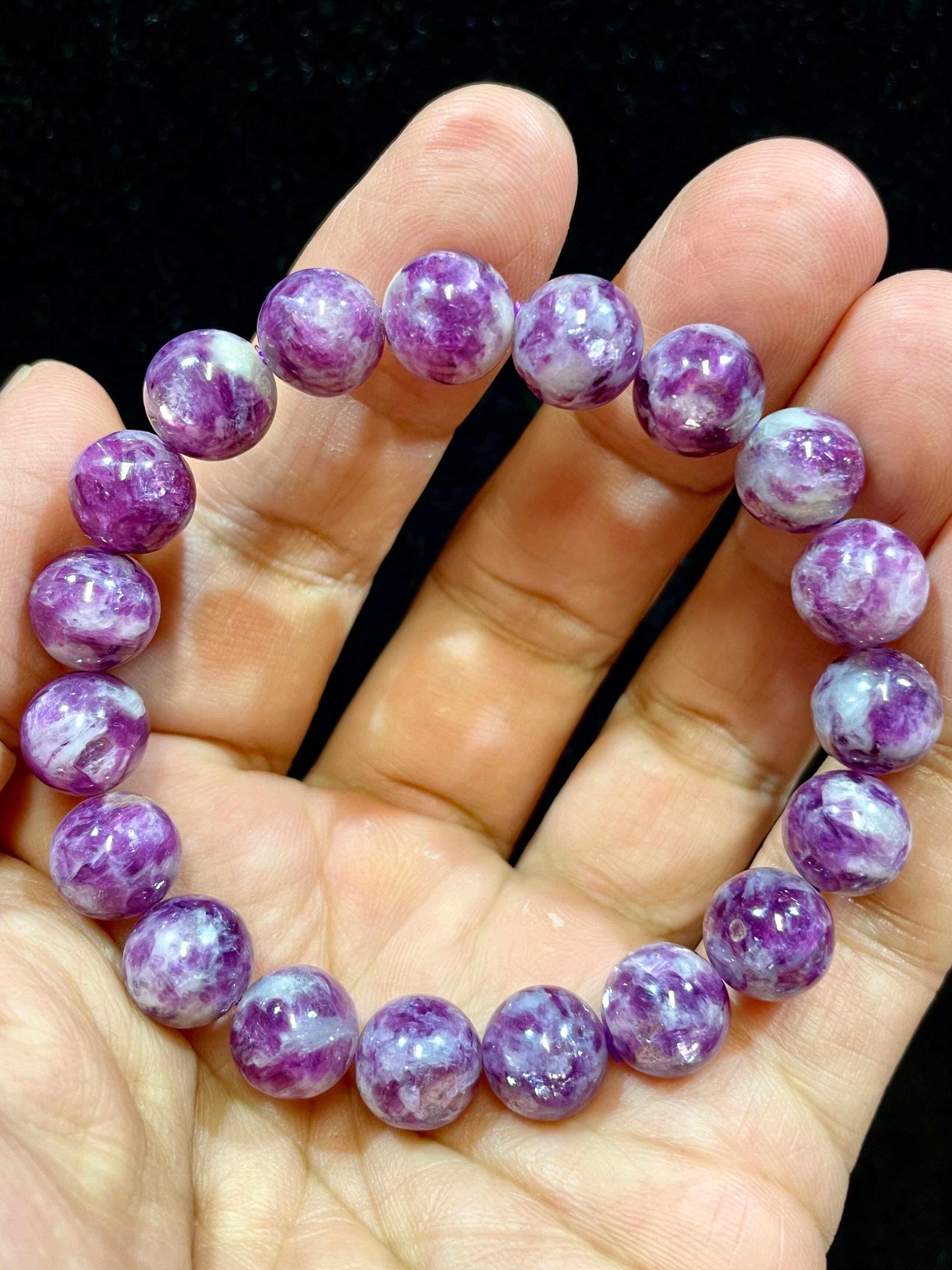 1) 鮮やか!「Newレピドライト」ブレスレット