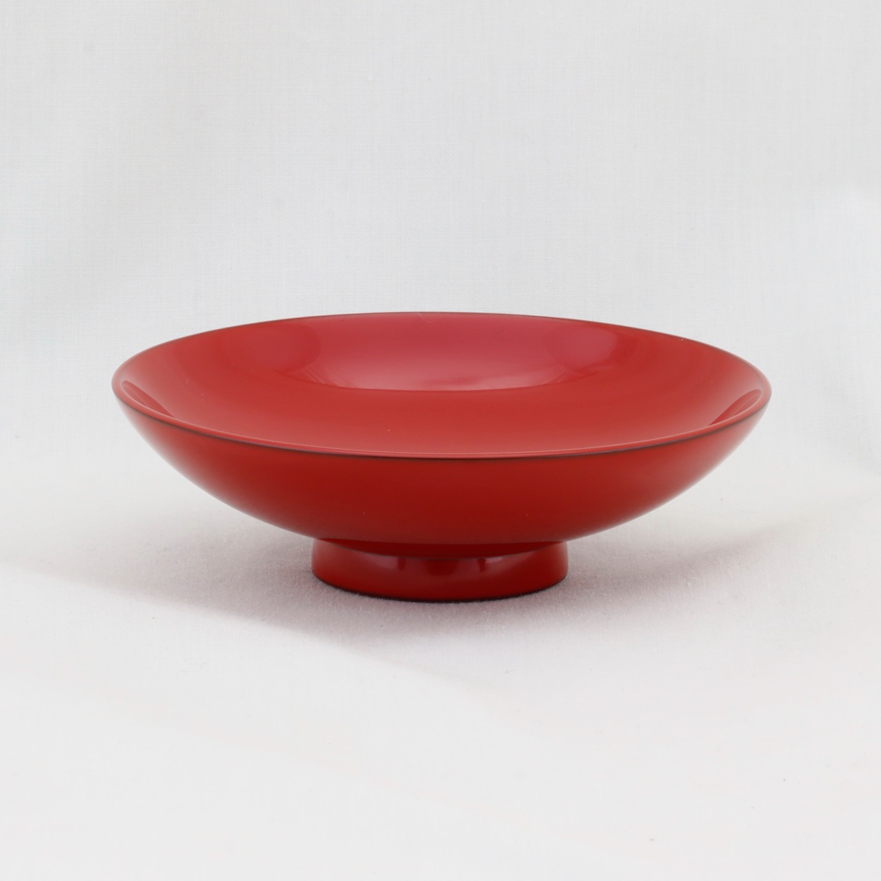 1955-1  輪島塗　小皿／朱塗／無地