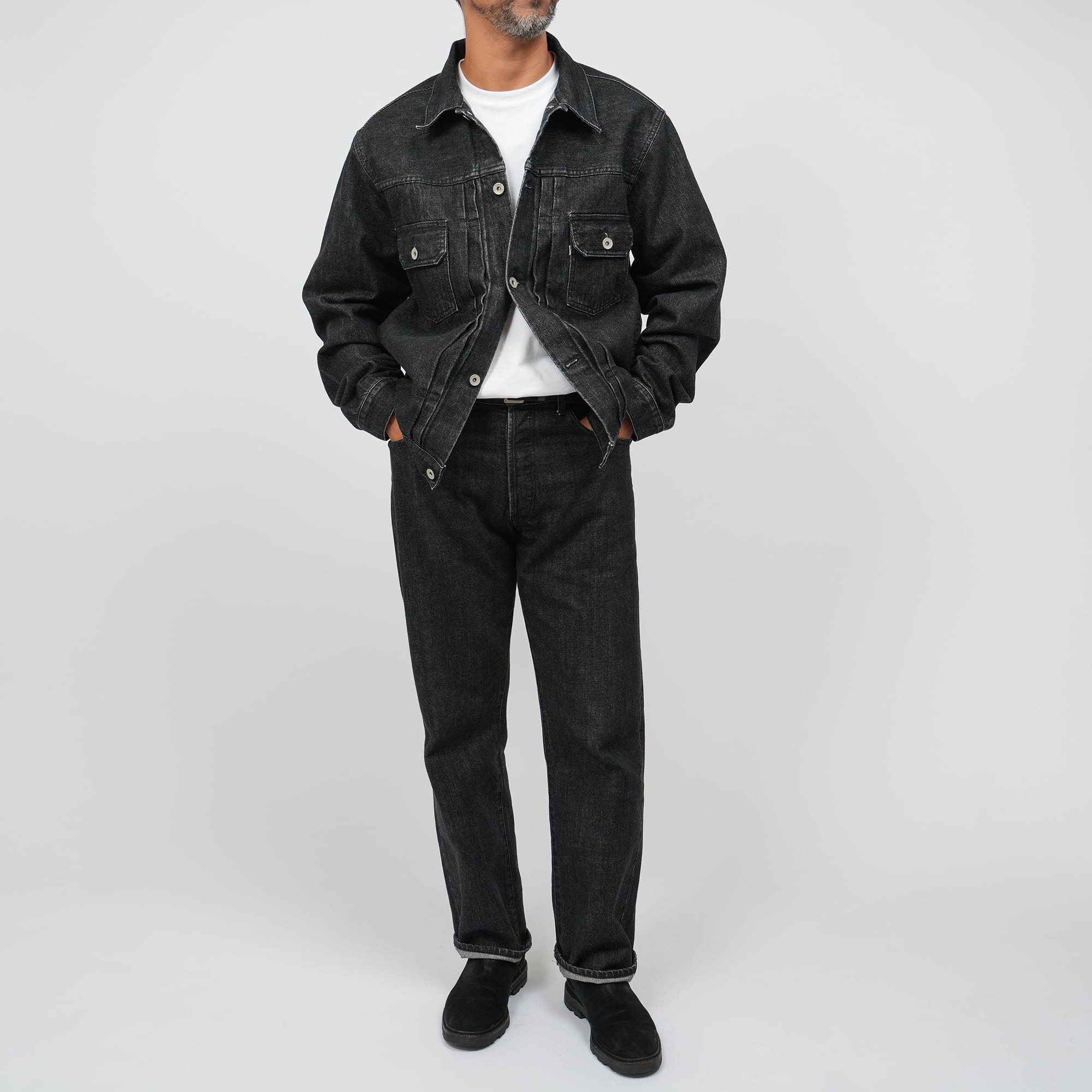 Japan Black Washed 2nd Type Heavy Oz Denim Jacket