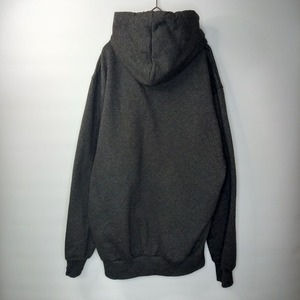 フランス古着　プルオーバー　スウェット　パーカー　ビッグロゴ　グレー　L