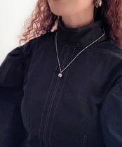 Metal ball necklace/022002