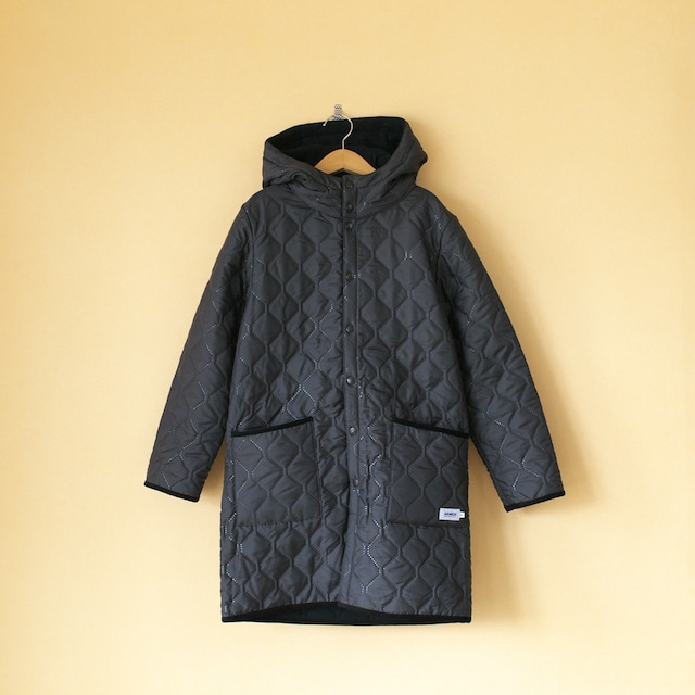 ARMEN アーメン　PLAIN HEAT QUILT REVERSIBLE HOODED COAT　リバーシブルキルティングコート