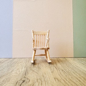 020-30261　ミニチュア家具　table&chair　ロッキングチェア　２col