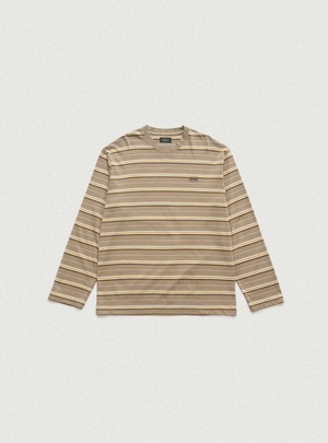 [The Barnnet] Lang Stripe Overfit T-shirt_Beige 正規品 韓国ブランド 韓国通販 韓国代行 韓国ファッション ザ バーネット ザバーネット 日本 店舗