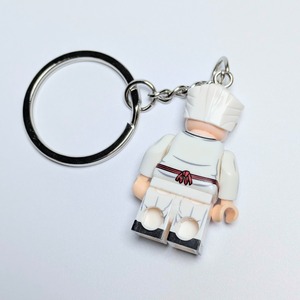 ♧ ★ブロックフィギュアキーホルダー★【 KFC / ケンタッキー】Colonel Sanders ( カーネル・サンダース )  / ハーランド・デイヴィッド・サンダース 〚アメリカン雑貨 アメトイ〛