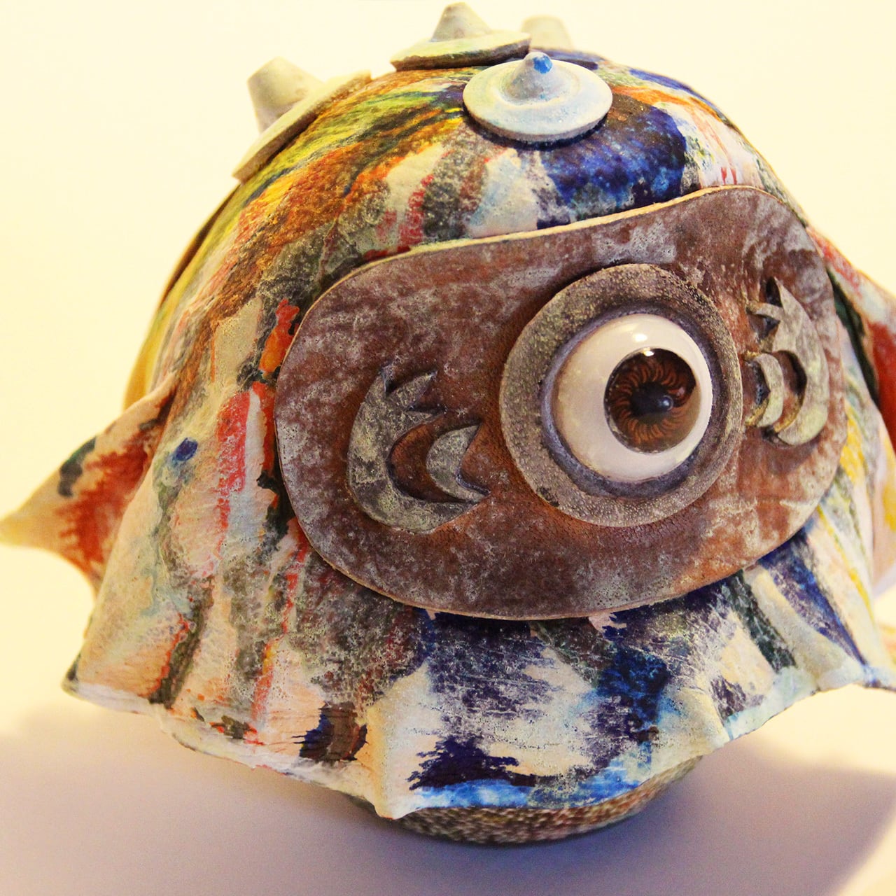 傘 - 鬼 達磨 ≪ 愛でだるま ≫ colorful parasol （paraffin wax