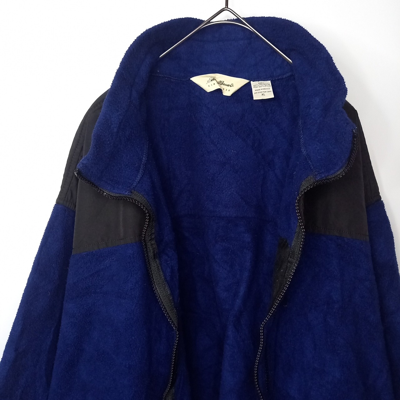 90s　メキシコ製　エディーバウアー　フリースジャケット　デナリ　ブルー　XL