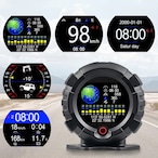 多機能メーター カーアクセサリー マルチメーター GPSメーター スピード 距離計 時計 傾斜計 勾配 オフロード クロスカントリー