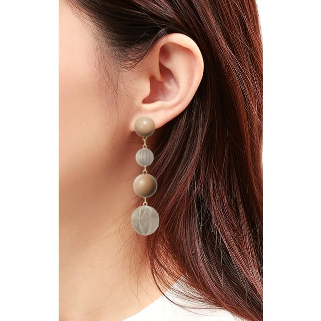 【#1694】ブルー　カラフル　さざれ石　ハンドメイド　アクセサリー　ピアス 1694】ブルー カラフル さざれ石 ハンドメイド アクセサリー