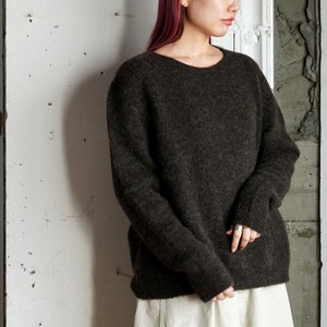 sibinlinnebjerg alpaca crew neck sweater -SEVEN-