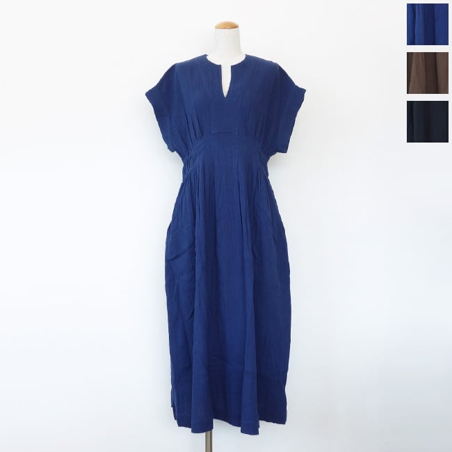 ne Quittez pas (ヌキテパ) ワンピース Cotton Double Gauze Tuck Dress 010561WC1