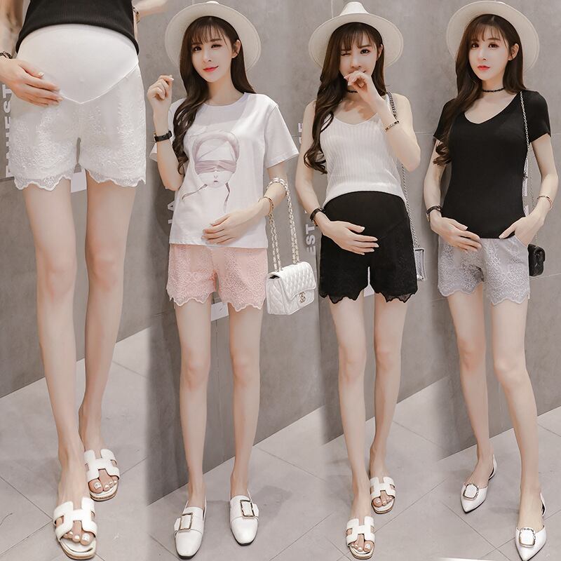 【新作】【送料無料】 マタニティウェア2019夏オールマッチニューレース妊娠中のベリーリフトショーツファッションアウターウェアボトミング妊娠中のショーツ-アリババ サマー 夏物 ブルマー expec217142926129