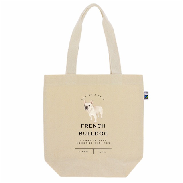 フレンチブルドッグトート(クリーム)