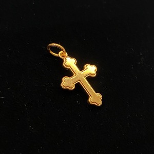 【単品】Cross? -Gold18k- チャーム　ペンダント　ネックレス 　ゴールド　18k【受注アイテム：12/20前後のお届けになります】