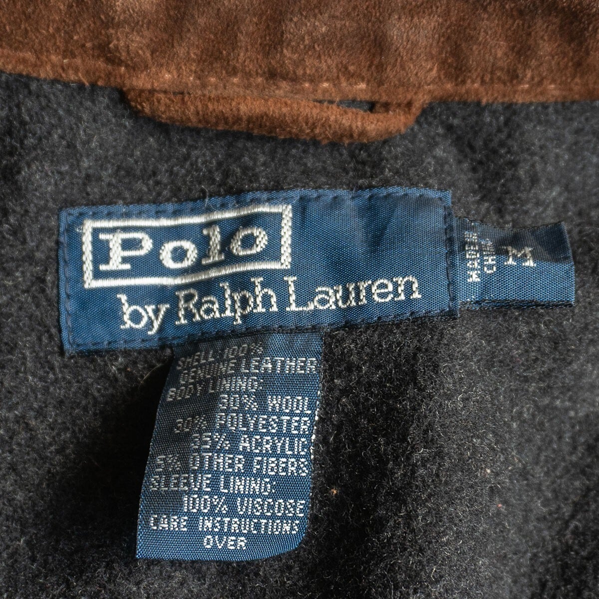 最高級品】POLO RALPH LAUREN 【スウェード ライダース ジャケット】M