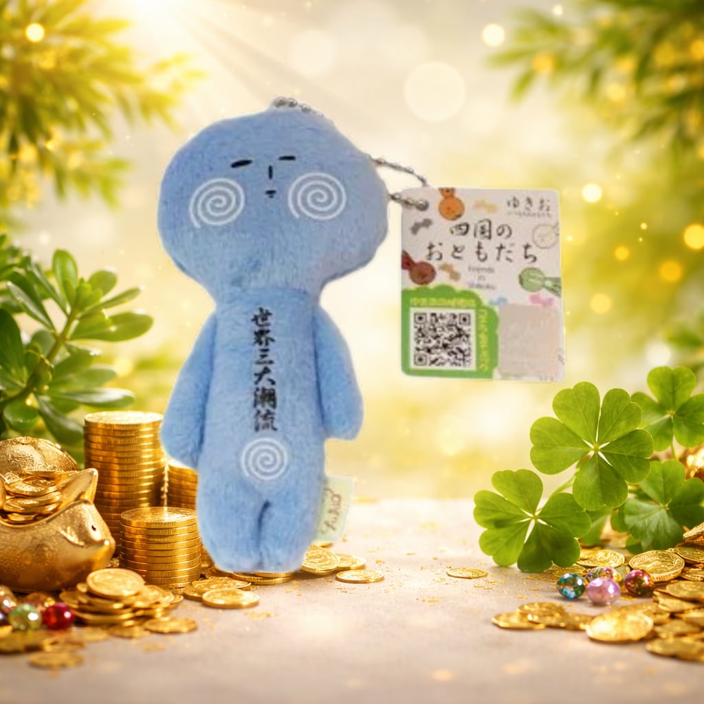 マスコット 四国のおともだち ゆきお（うずしお）ボールチェーン付