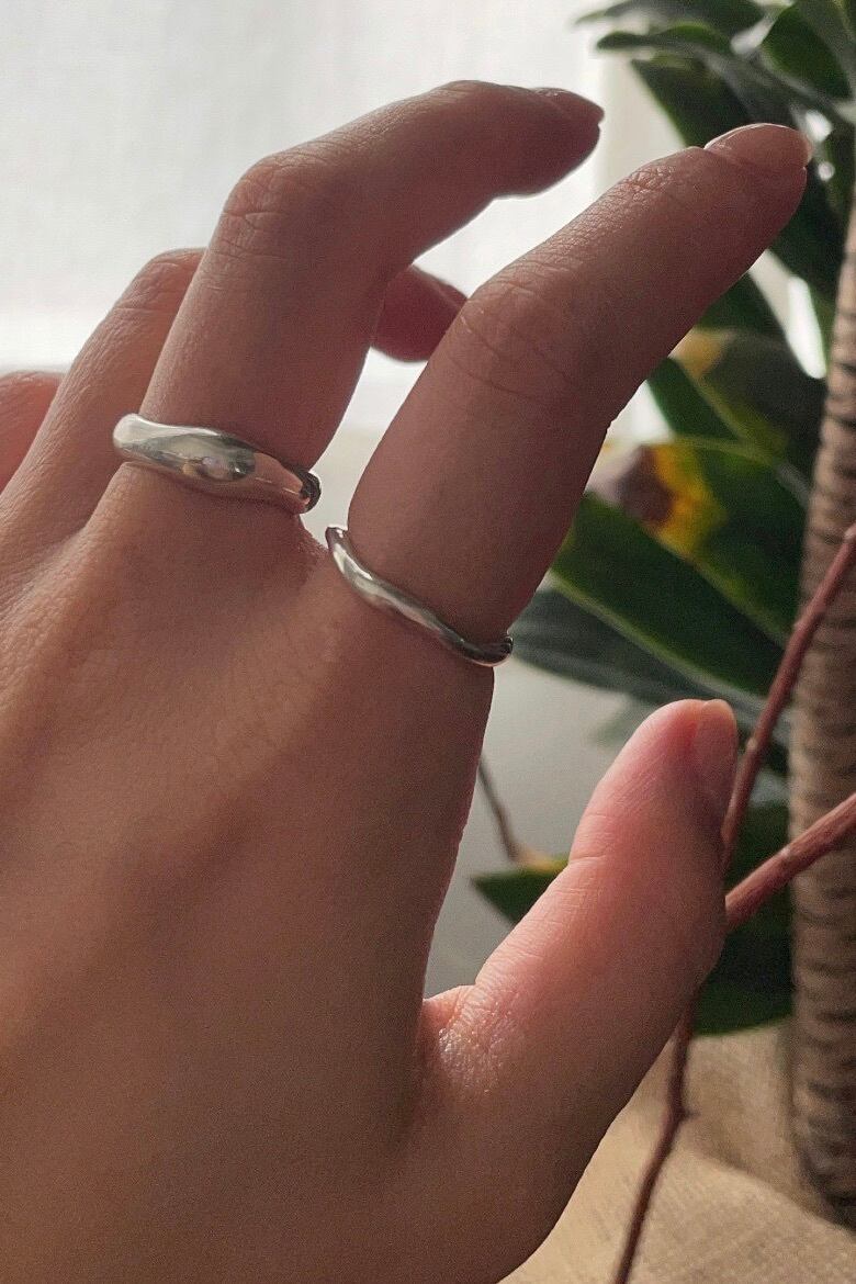 mul double ring silver925 シルバーリング double ring【 2 peace set 】silver925 | mul