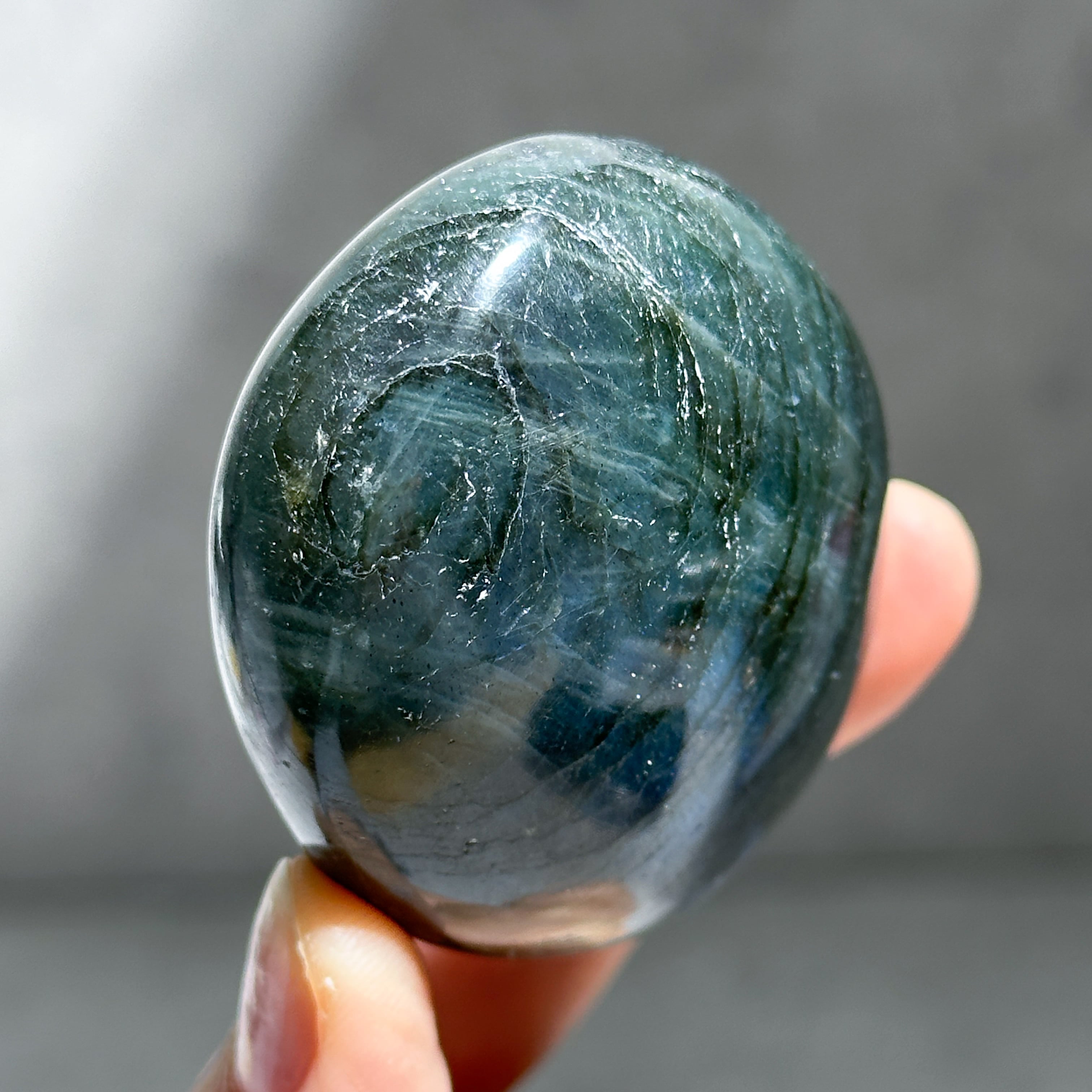 ラブラドライト パームストーン54◇ Labradorite palm stone ◇天然石