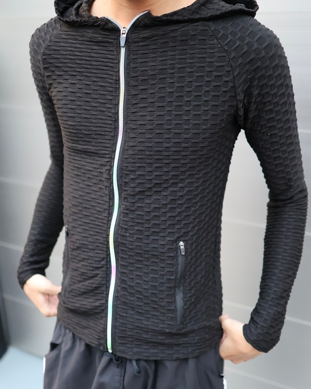 3D design zip hoodie