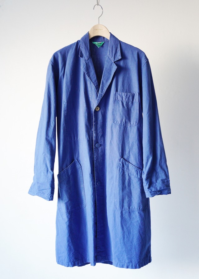 60's French vintage 3B cotton long jacket