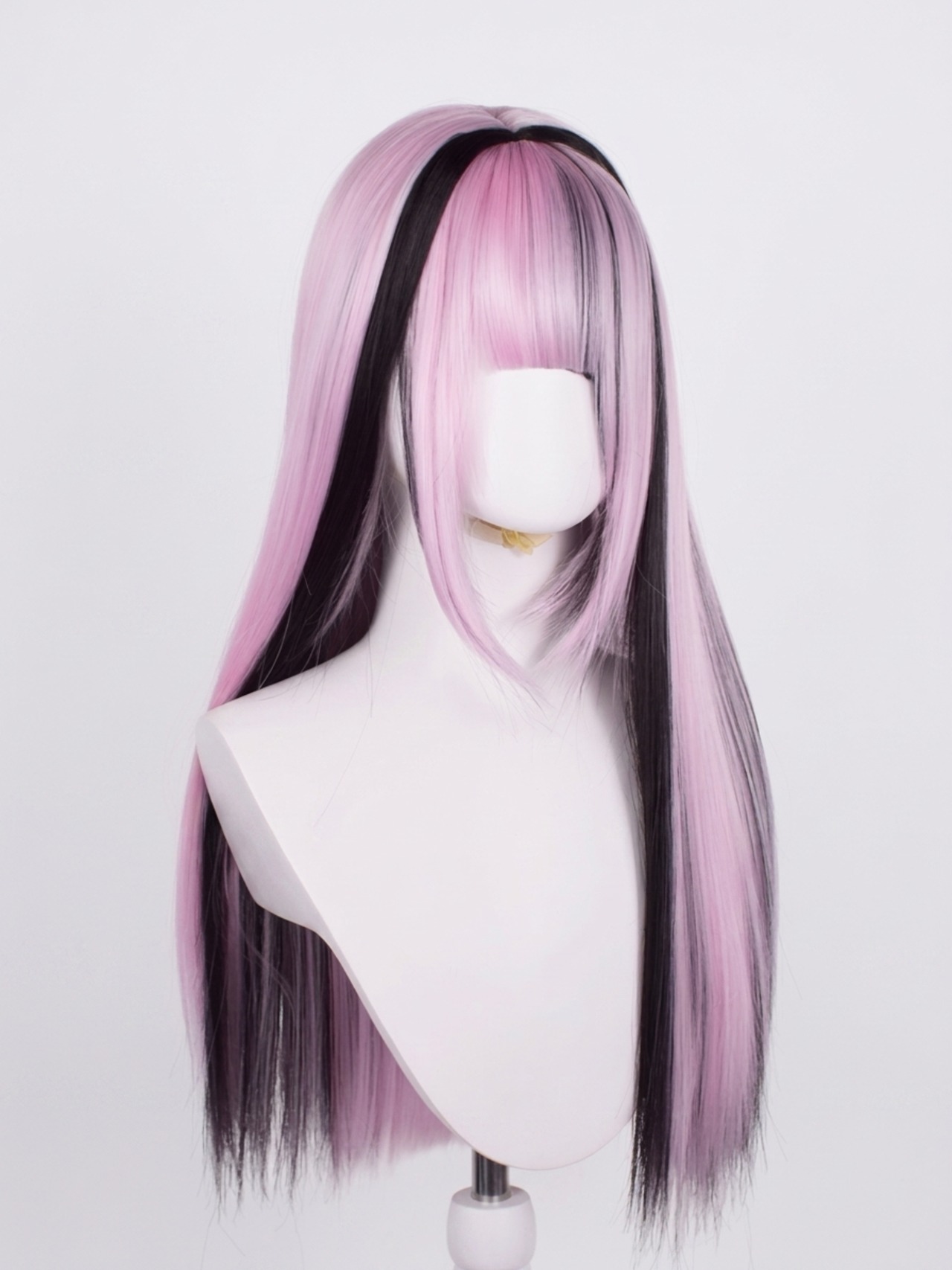 Basic - Dusty Pink Black Long Wig【商品番号 1015】