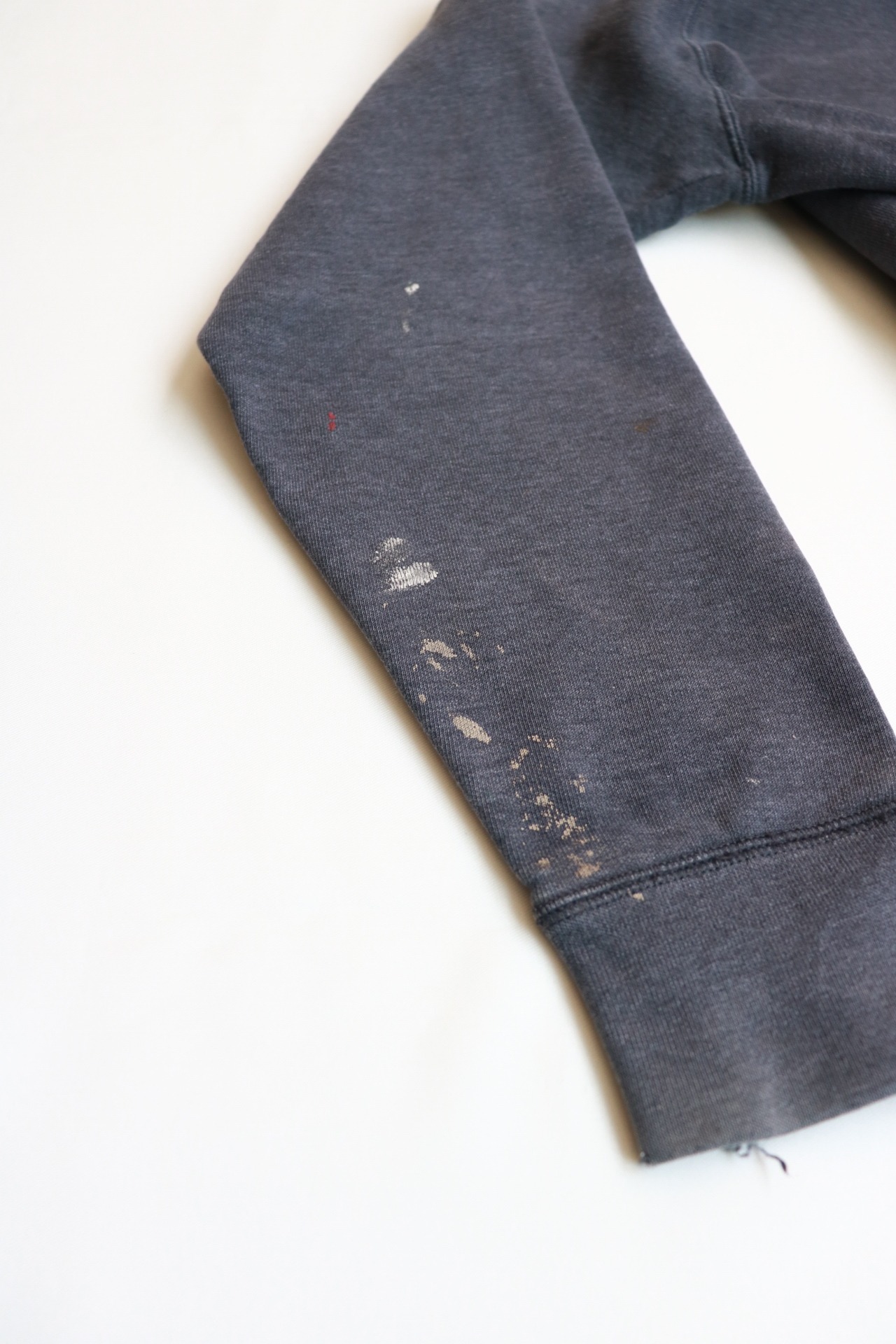 Russell Athletic gray damaged hoodie